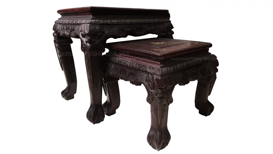 SALON GỖ GỤ KHẢM TRAI | 10 MÓN