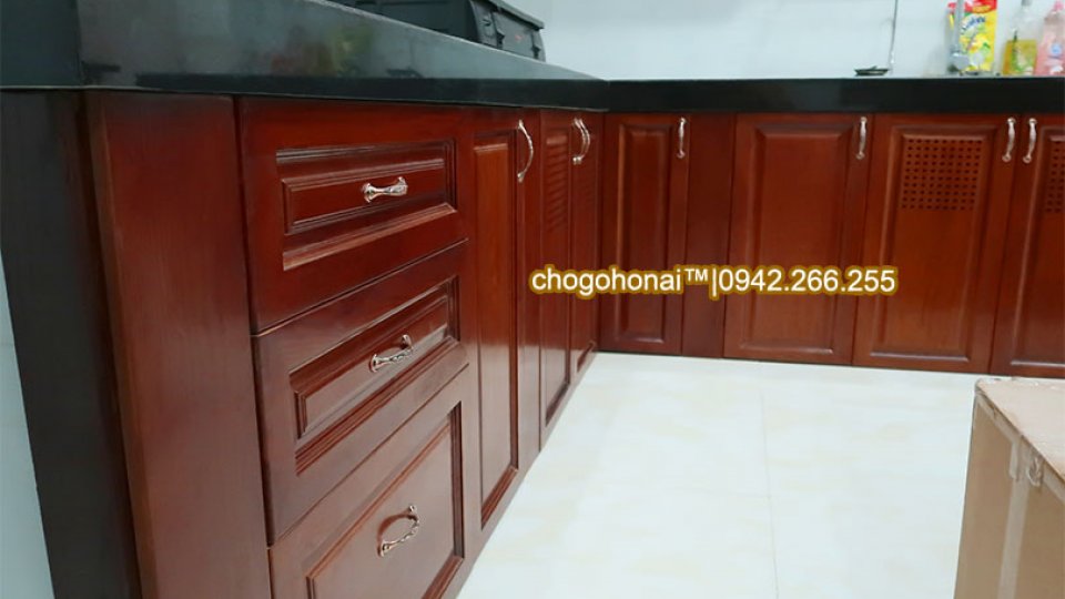 TỦ BẾP GỖ SỒI | S-101