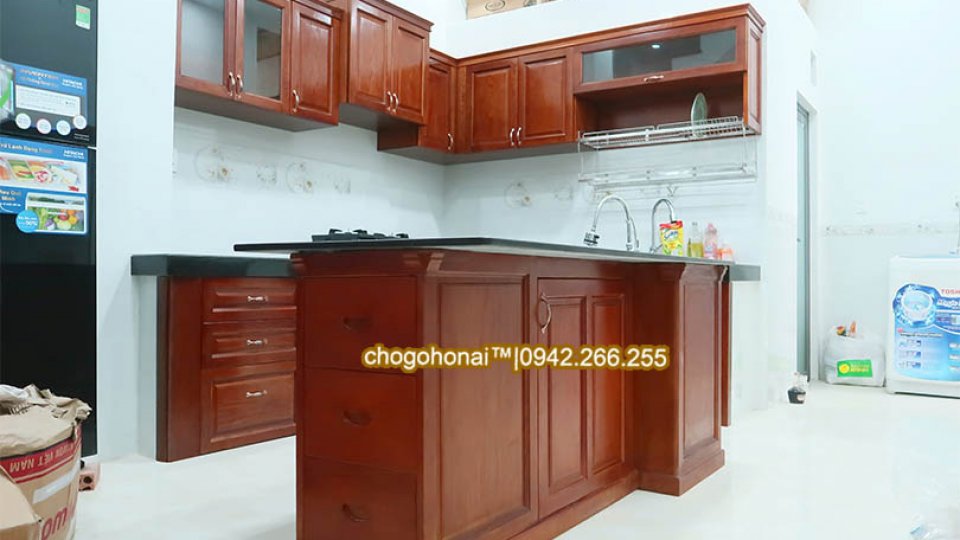 TỦ BẾP GỖ SỒI | S-101
