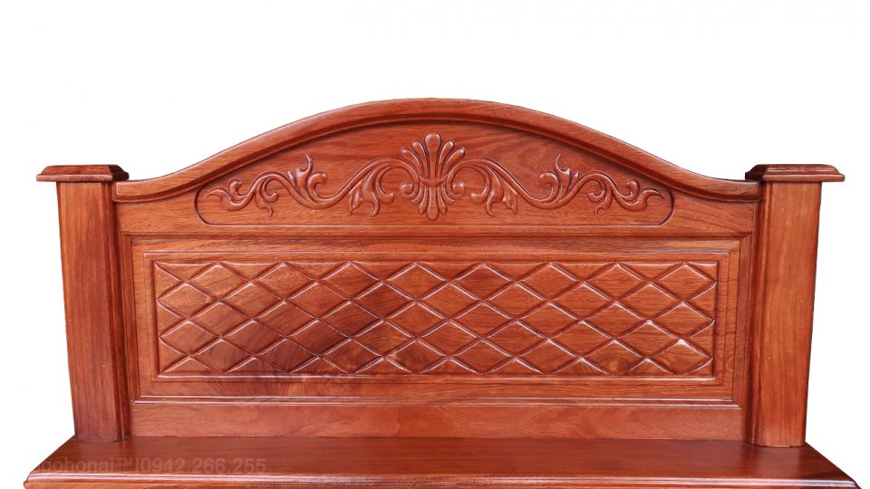 GIƯỜNG GỖ CĂM XE RỘNG 1 MÉT