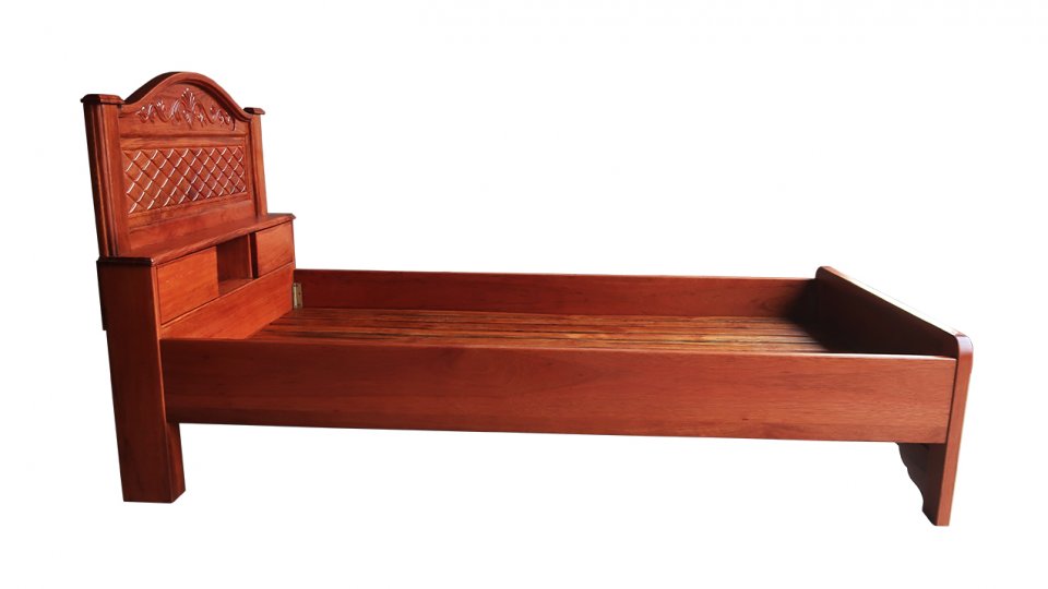 GIƯỜNG GỖ CĂM XE RỘNG 1 MÉT