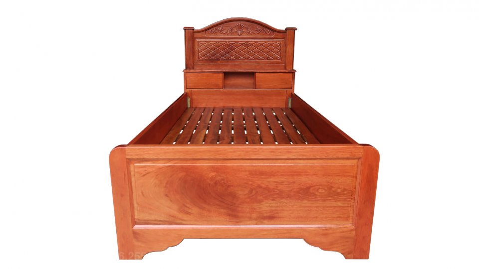 GIƯỜNG GỖ CĂM XE RỘNG 1 MÉT