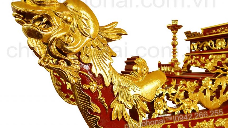 KIỆU RƯỚC LỄ | SƠN SON THẾP VÀNG