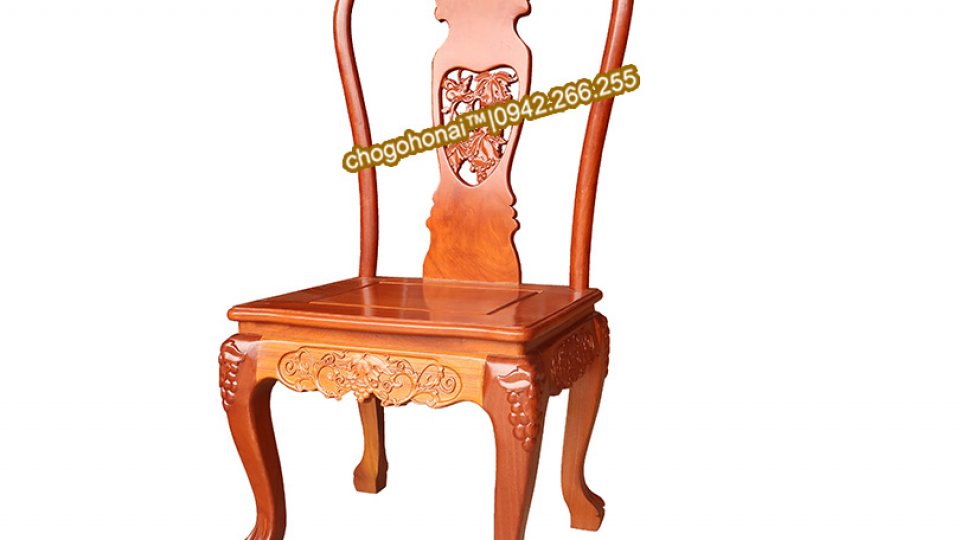 GHẾ BÀN ĂN MẪU CHẠM NHO SÓC
