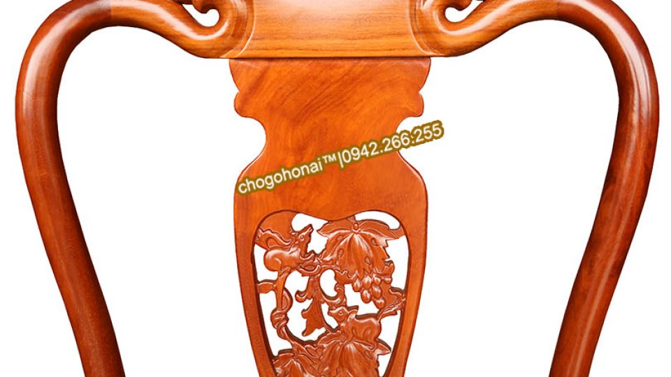 GHẾ BÀN ĂN MẪU CHẠM NHO SÓC