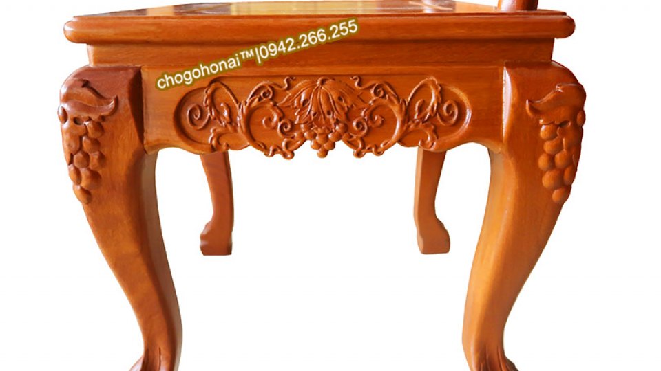 GHẾ BÀN ĂN MẪU CHẠM NHO SÓC
