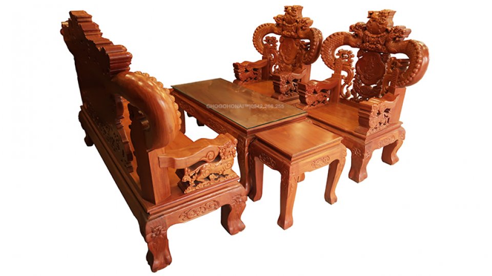 SALON RỒNG KHUỲNH NGHÊ ĐỈNH | GÕ LÀO