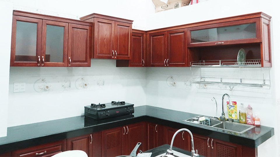 TỦ BẾP GỖ SỒI | S-101